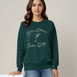 Wildfox Dirty Martini thermal sweatshirt NWOT